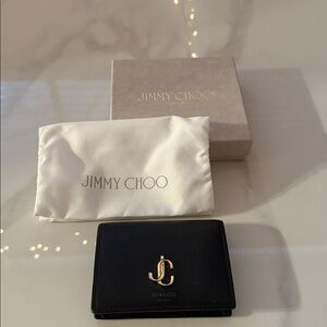 Jimmy Choo Logo Compact Wallet